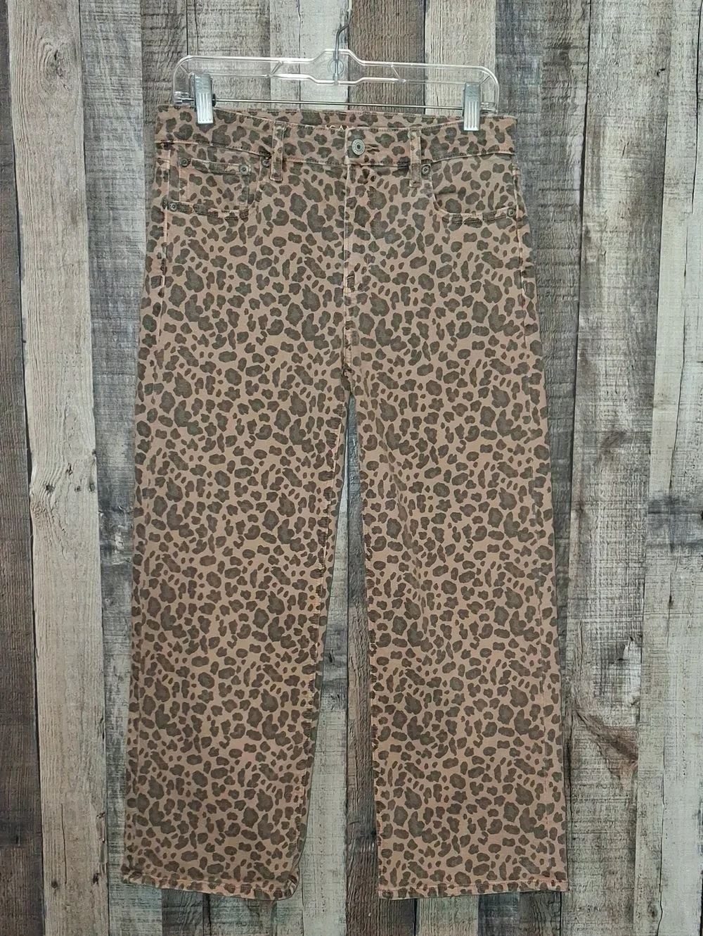 Women's American Eagle Stovepipe Wide-leg Jeans Capri Size 2 Short Cropped - Picture 1 of 5